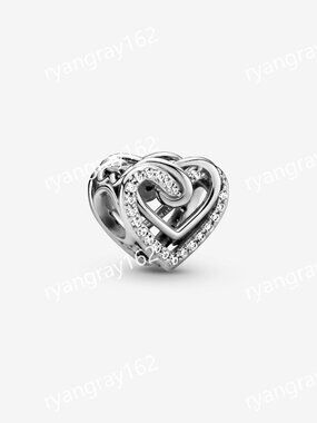 Pandora Sparkling Entwined Hearts Charm